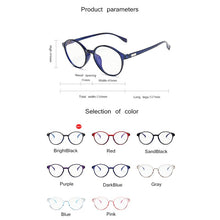 Load image into Gallery viewer, Vintage Round Women Eyeglasses Frame Brand Design Classic Anti-blue Eye Glasses  Men Prescription Glasses Optical Glasses Frame