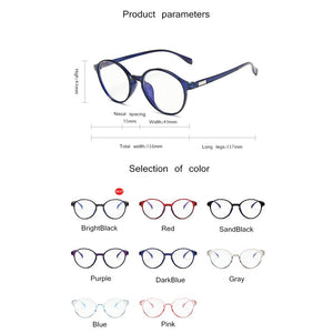 Vintage Round Women Eyeglasses Frame Brand Design Classic Anti-blue Eye Glasses  Men Prescription Glasses Optical Glasses Frame