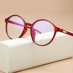 Vintage Round Women Eyeglasses Frame Brand Design Classic Anti-blue Eye Glasses  Men Prescription Glasses Optical Glasses Frame
