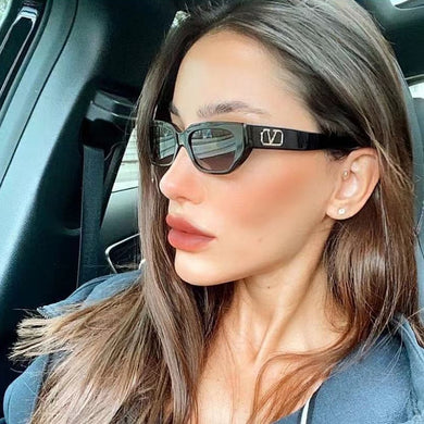 Vintage Sexy Lady Square Sunglasses Women Fashion Luxury Brand Designer Travel Hip Hop Small Frame Eye Sun Glasses Shades Gafas