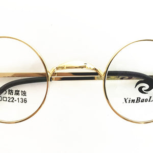 Vintage Small 40mm Round Eyeglass Frames Metal Full Rim Optical unisex Glasses