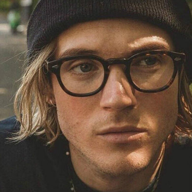 Vintage Small Frame Round Glasses Men Brand Designer Rivet Retro Male Eyeglasses Transparent Lens Clear Eyewear