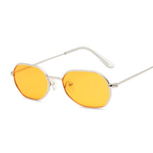 Load image into Gallery viewer, Vintage Small Octagon Sunglasses Women 2023 Ladies Shade Brand Designer Square Metal Frame Sun Glasses Red Yellow Pink