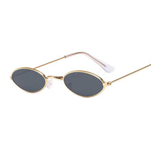 Load image into Gallery viewer, Vintage Small Oval Sunglasses Women Luxury Brand Black Gold Frame Sun Glasses Female Male Pink Yellow Shades Coulos