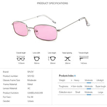 Load image into Gallery viewer, Vintage Small Rectangle Sunglasses Men Women Retro Metal Frame Sun Glasses Stylish  Shades Male Female Gafas de Sol UV400