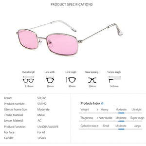 Vintage Small Rectangle Sunglasses Men Women Retro Metal Frame Sun Glasses Stylish  Shades Male Female Gafas de Sol UV400