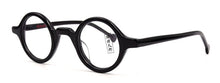 Load image into Gallery viewer, Vintage Small Round 38mm John Lennon Johnny Depp Japanese Hand Made Wooden Eyeglass Frames Myopia Rx able Glasses