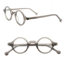 Load image into Gallery viewer, Vintage Small Round 38mm John Lennon Johnny Depp Japanese Hand Made Wooden Eyeglass Frames Myopia Rx able Glasses