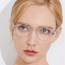 Load image into Gallery viewer, Vintage Small Round 38mm John Lennon Johnny Depp Japanese Hand Made Wooden Eyeglass Frames Myopia Rx able Glasses