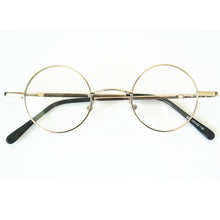 Load image into Gallery viewer, Vintage Small Round 38mm Spring Hinges John Lennon Metal Eyeglass Frames Full Rim Myopia Rx Able Glasses