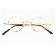 Load image into Gallery viewer, Vintage Small Round 38mm Spring Hinges John Lennon Metal Eyeglass Frames Full Rim Myopia Rx Able Glasses