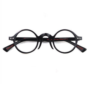 Vintage Small Round 40mm Eyeglass Frames Hand Made Acetate Full Rim able