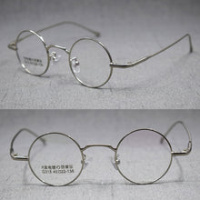 Load image into Gallery viewer, Vintage Small Round 40mm Titanium Eyeglasses Frames Full Rim Unisex Rx able Glasses