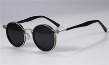 Carica l&#39;immagine nel visualizzatore di Gallery, Occhiali da sole Tavat vintage tondi piccoli in lega + acetato Lenti polarizzate dal design unico con intarsio cavo Occhiali da vista da uomo da donna di buona qualità 