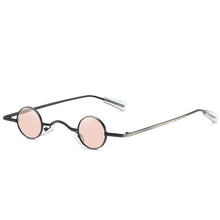 Load image into Gallery viewer, Vintage Small Round Sunglasses Women Brand Design Black Frame 90s Steampunk Goggles Circle Lens Sun Glasses Shades S136