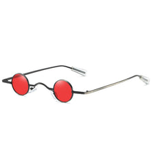 Load image into Gallery viewer, Vintage Small Round Sunglasses Women Brand Design Black Frame 90s Steampunk Goggles Circle Lens Sun Glasses Shades S136