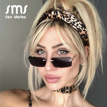 Load image into Gallery viewer, Vintage Small Square Frame Sunglasses Women 2023  Brand Rectangle Gradient Sun Glasses Retro Shades UV400