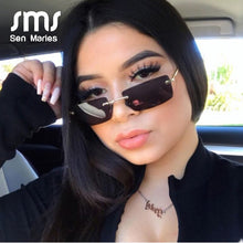 Load image into Gallery viewer, Vintage Small Square Frame Sunglasses Women 2023  Brand Rectangle Gradient Sun Glasses Retro Shades UV400