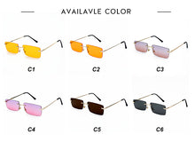 Load image into Gallery viewer, Vintage Small Square Frame Sunglasses Women  Brand Rectangle Gradient Sun Glasses Retro Shades UV400