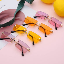 Load image into Gallery viewer, Vintage Small Square Frame Sunglasses Women  Brand Rectangle Gradient Sun Glasses Retro Shades UV400