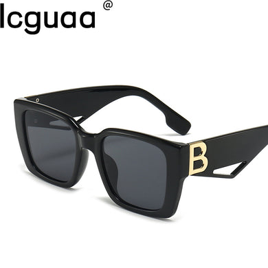 Vintage Small Square Sunglasses Women Men 2023 Brand Designer Stylish Driving Stripe B Frame Sun Glasses Orange Shades UV400