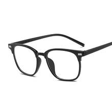 Load image into Gallery viewer, Vintage Square Anti Blue Light Glasses Frame Lens Myopia Optical Mirror Simple Metal Women Men Transparent Eyewear Frames