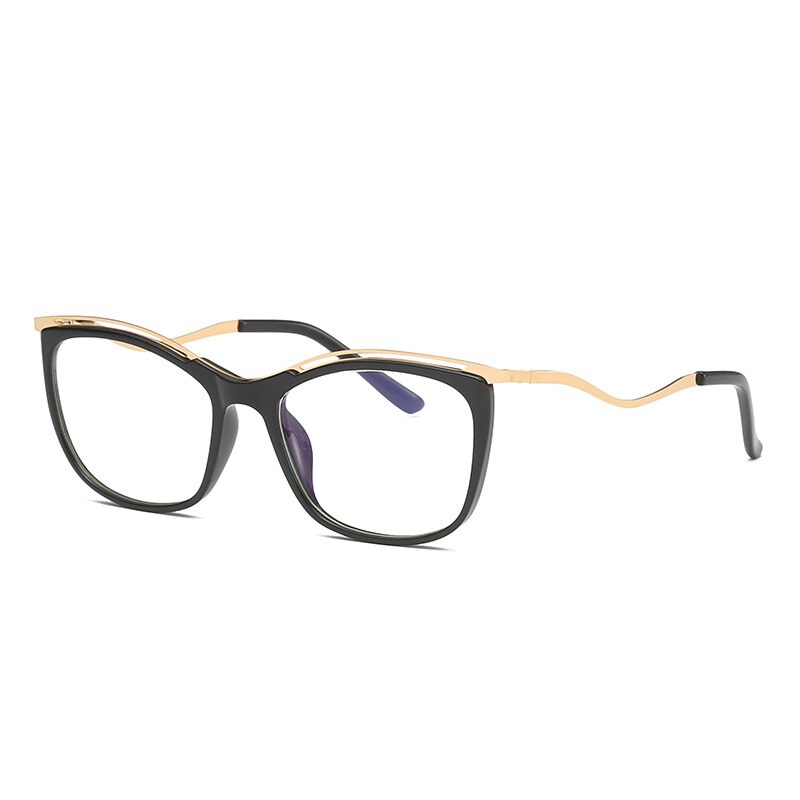 Vintage Square Anti-blue Light Metal Glasses Frames Men Women Optical Ladies Computer Glasses Retro Eyewear