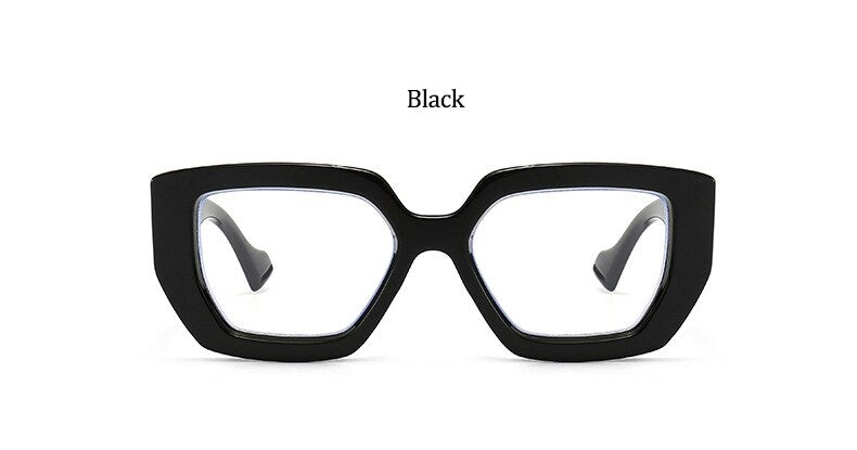 Vintage Square Big Frame Glasses Frame  wood frame glasses Female Transparent Optical Green Eyeglasses