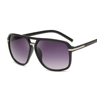 Vintage Square Big Frame Sunglasses Men/Women Retro Brand Designer Sun Glasses Unisex Gradient Mirror Driving Oculos De Sol