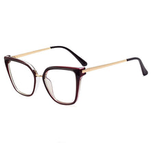 Load image into Gallery viewer, Vintage Square Cat Eye Anti-blue Light Glasses Frames Men Women Optical Computer Glasses