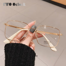 Load image into Gallery viewer, Vintage Square Eyeglass Frame Women Men Brand Designer Anti Blue Light Glasses Frame Optic Prescription Myopia 0 Diopter Oculos