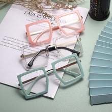 Load image into Gallery viewer, Vintage Square Eyeglasses Women Retro Overized Glasses Clear Lens Ladies Optical Eyeglasses Classic Spectacle Frames