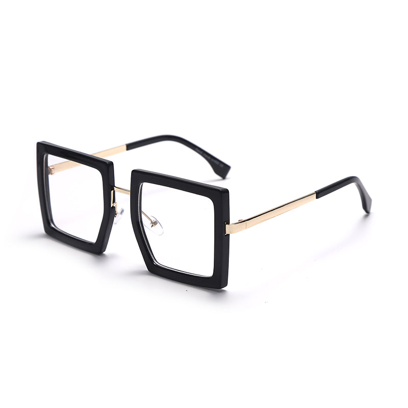 Vintage Square Eyeglasses Women Retro Overized Glasses Clear Lens Ladies Optical Eyeglasses Classic Spectacle Frames