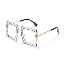 Load image into Gallery viewer, Vintage Square Eyeglasses Women Retro Overized Glasses Clear Lens Ladies Optical Eyeglasses Classic Spectacle Frames