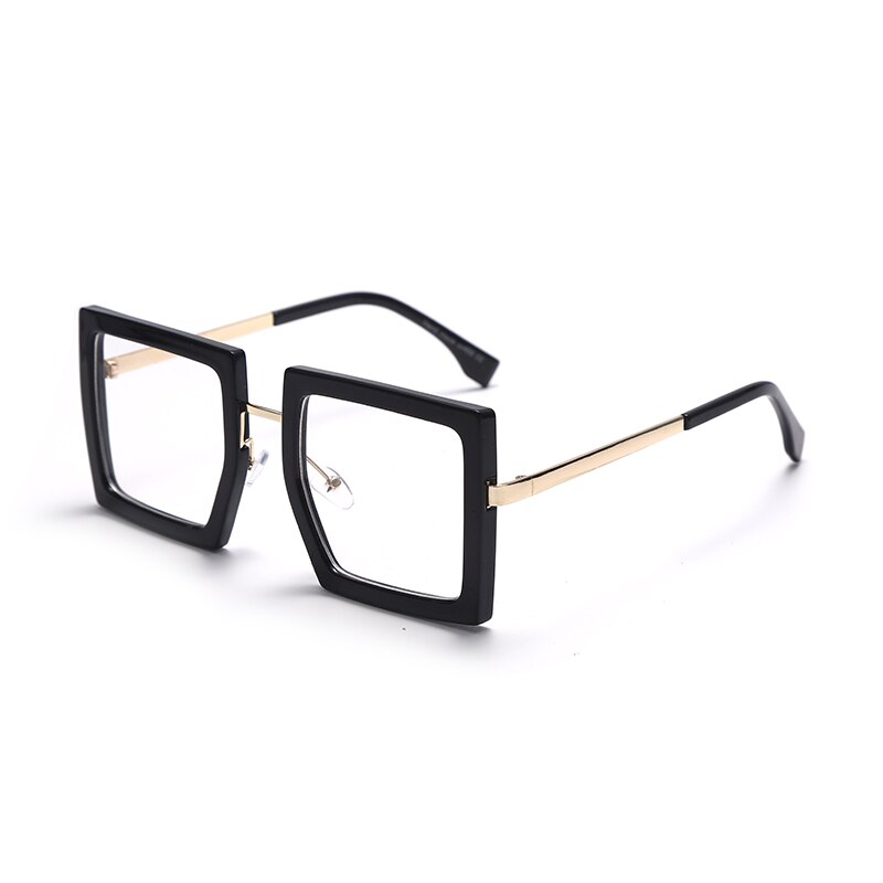 Vintage Square Eyeglasses Women Retro Overized Glasses Clear Lens Ladies Optical Eyeglasses Classic Spectacle Frames