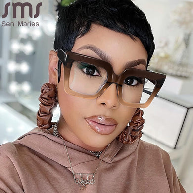 Vintage Square Glasses Frame Retro Women Colorful Frame Clear Lens Eyewear Brand Designer Gafas De Sol Eyeglasses Female Oculos