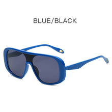Load image into Gallery viewer, Vintage Square One Piece Sunglasses Eye Wear Vintage Unisex Brand Designer Flat Top Clear Gradient Sun Glasses Shades UV400