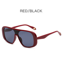 Load image into Gallery viewer, Vintage Square One Piece Sunglasses Eye Wear Vintage Unisex Brand Designer Flat Top Clear Gradient Sun Glasses Shades UV400