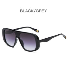 Load image into Gallery viewer, Vintage Square One Piece Sunglasses Eye Wear Vintage Unisex Brand Designer Flat Top Clear Gradient Sun Glasses Shades UV400