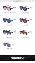 Load image into Gallery viewer, Vintage Square One Piece Sunglasses Eye Wear Vintage Unisex Brand Designer Flat Top Clear Gradient Sun Glasses Shades UV400