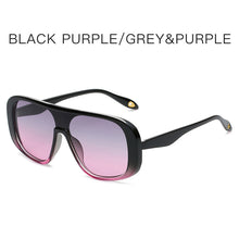 Load image into Gallery viewer, Vintage Square One Piece Sunglasses Eye Wear Vintage Unisex Brand Designer Flat Top Clear Gradient Sun Glasses Shades UV400