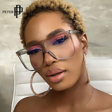 Load image into Gallery viewer, Vintage Square Oversize Glasses Women Transparent Optical Spectacles Frame Anti Blue Light Computer Glasses
