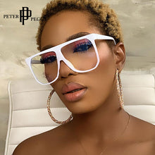 Load image into Gallery viewer, Vintage Square Oversize Glasses Women Transparent Optical Spectacles Frame Anti Blue Light Computer Glasses