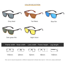 Carica l'immagine nel visualizzatore di Gallery, Occhiali da sole da uomo polarizzati quadrati vintage Occhiali da sole riflettenti per immersioni subacquee Occhiali da sole da uomo Protezione UV Occhiali Gpggles Shades 