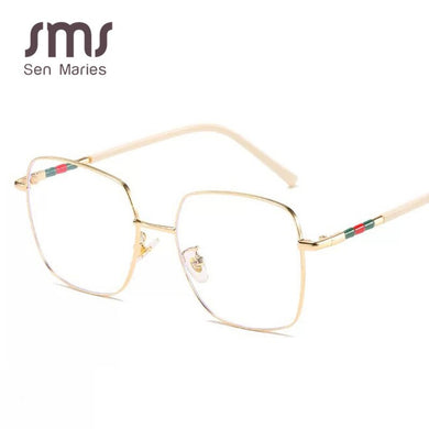 Vintage Square Prescription Frame Glasses Men Optical Eyeglasses Women Eyewear Anti Blue Light Glasses Clear Computer Glasses