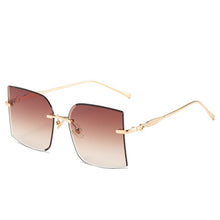 Load image into Gallery viewer, Vintage Square Rimless Sunglasses Women Retro Sun Glasses Shades  Brand Metal Sunglass UV400 Eyewear