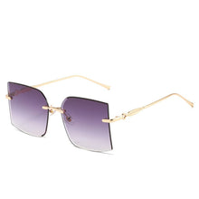 Load image into Gallery viewer, Vintage Square Rimless Sunglasses Women Retro Sun Glasses Shades  Brand Metal Sunglass UV400 Eyewear