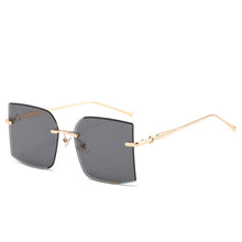 Load image into Gallery viewer, Vintage Square Rimless Sunglasses Women Retro Sun Glasses Shades  Brand Metal Sunglass UV400 Eyewear