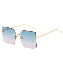 Load image into Gallery viewer, Vintage Square Rimless Sunglasses Women Retro Sun Glasses Shades  Brand Metal Sunglass UV400 Eyewear