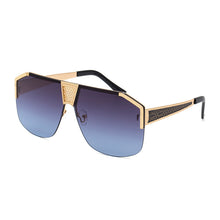 Load image into Gallery viewer, Vintage Square Sunglasses 2023 Men One-Piece Trendy Classic Eyewear Half Frame Oversize Women Sun glasses Lunettes